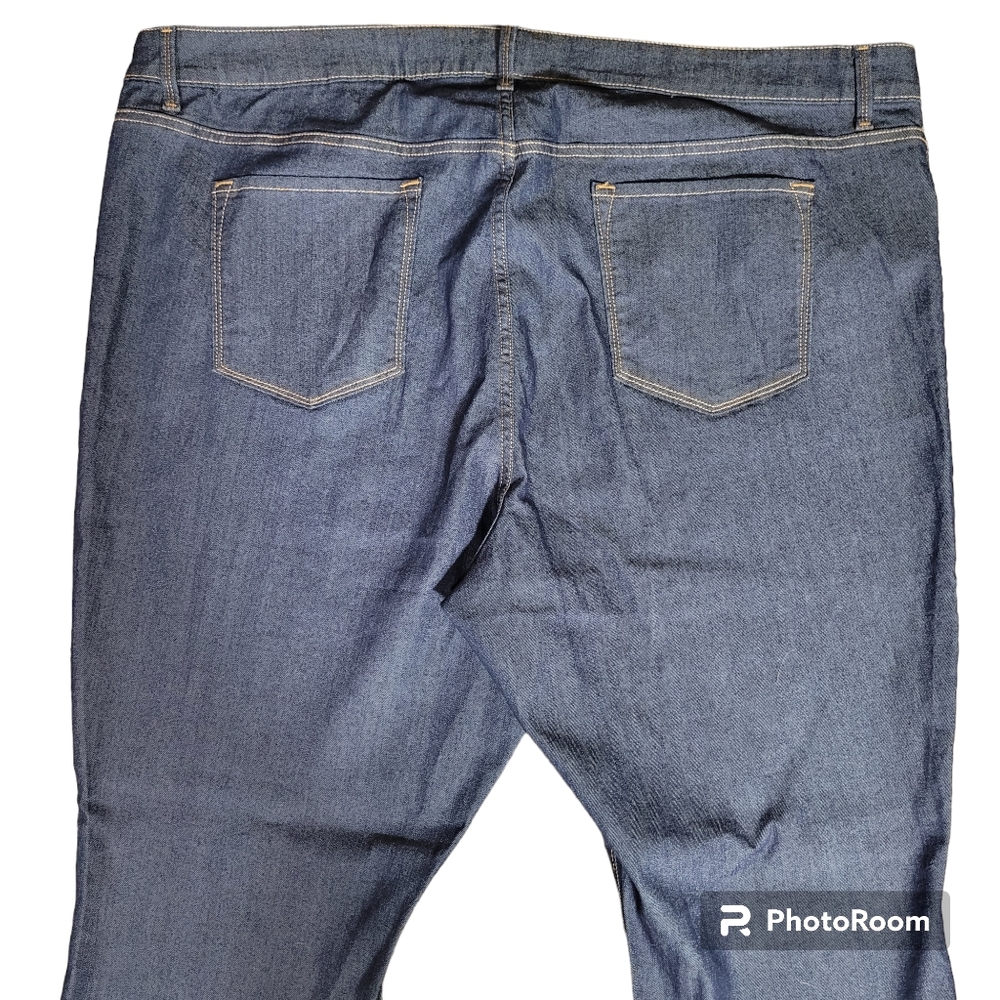Old navy womens plus size 26 long Super skinny mid-rise blue wash new 48"X31" - Picture 3 of 5